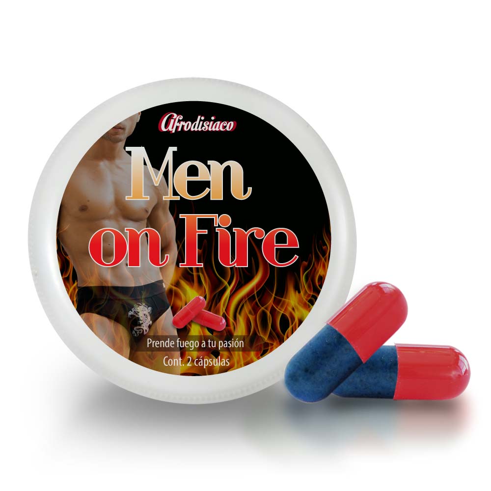 VIGORIZANTE AFRODISIACO MEN ON FIRE CAPSULAS 2 MASCULINO