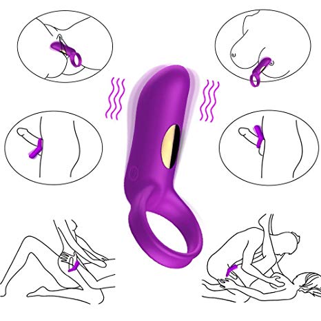 vibrador negro en forma de destapador