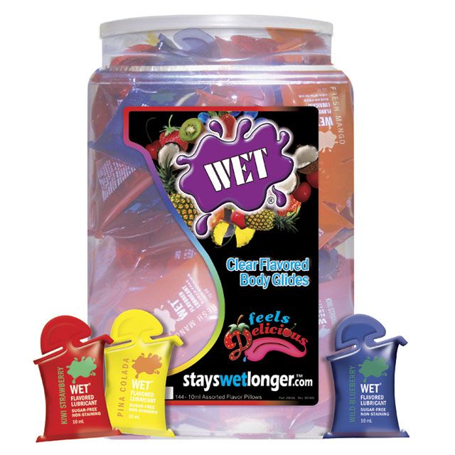 Wet suger-free flavored lubricant