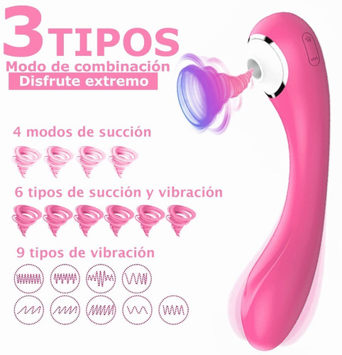 VIBRADOR Y SUCCIONADOR RECARGABLE