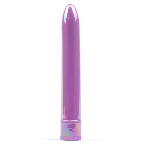 Clasico vibrador iridiscente morado 