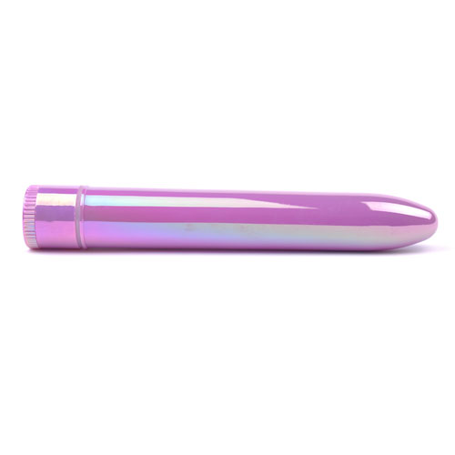 Clasico vibrador iridiscente morado 