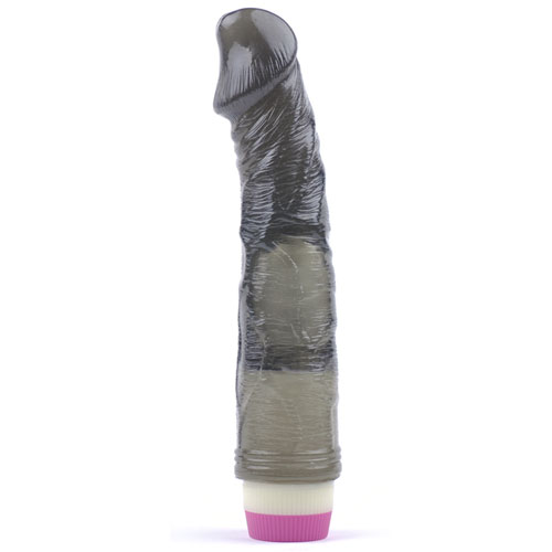 Dildo flexible negro/transparente 