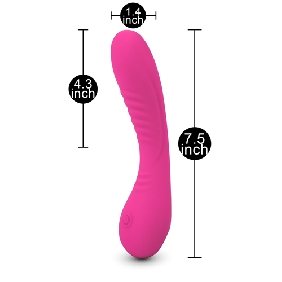 Vibrador Silicona Clásico Recargable9 Velocidades