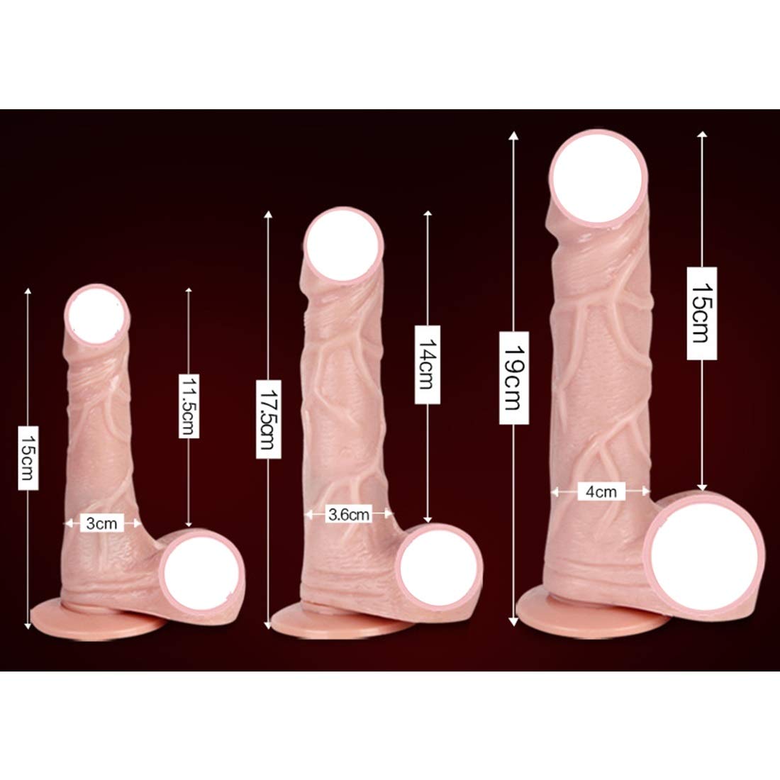 DILDO CHICO CON ROTACIÓN DE 360°