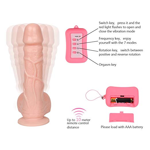 DILDO CHICO CON ROTACIÓN DE 360°