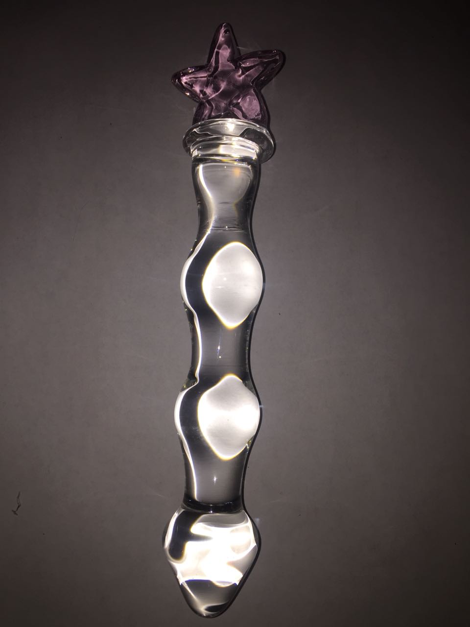 Dildo de cristal con estrella 