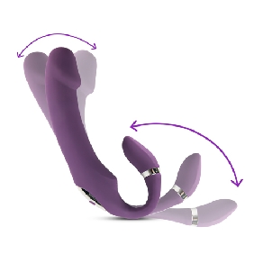 Vibrador con forma de pene de silicona recargablede 10 velocidades con función de recolección